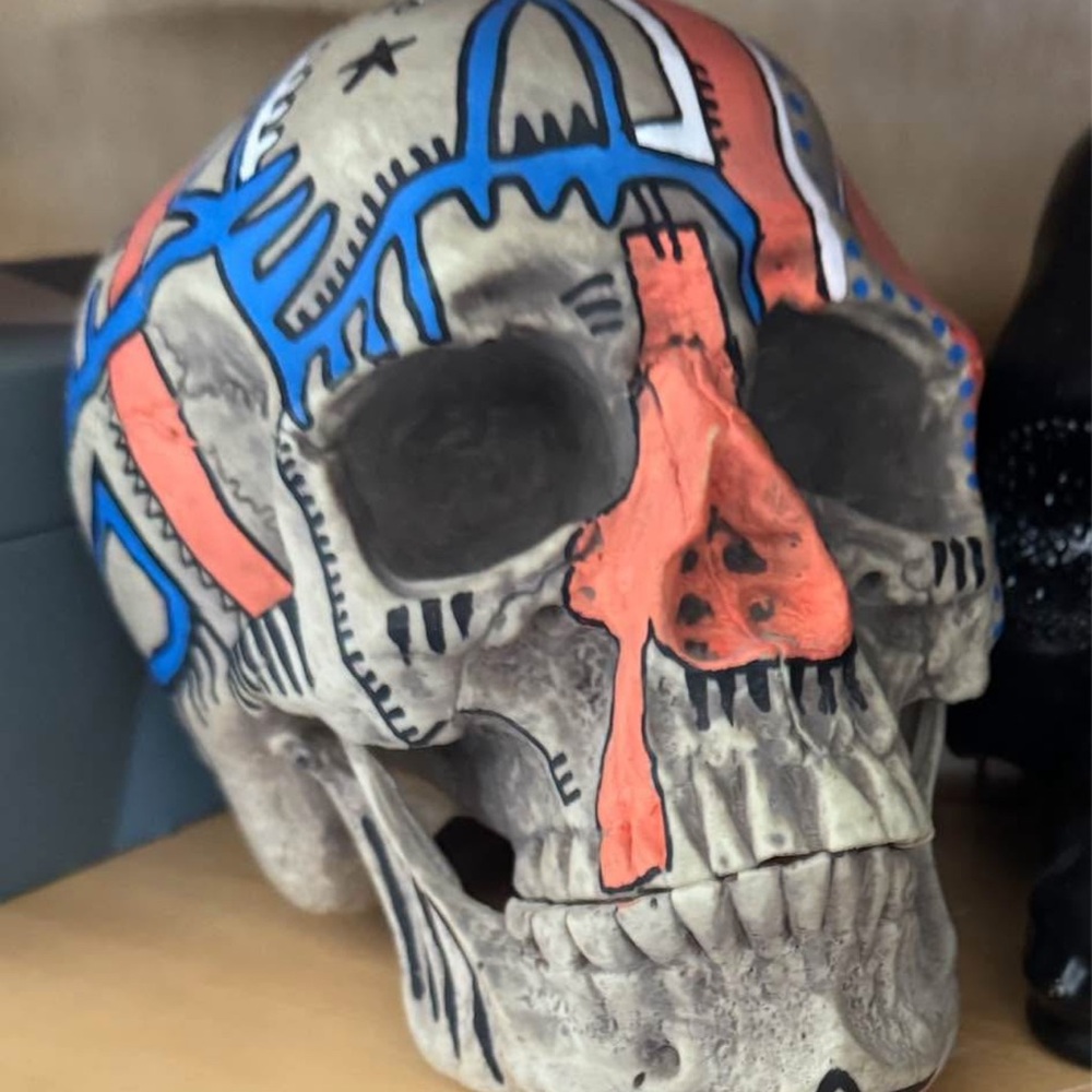 Hand painted skull